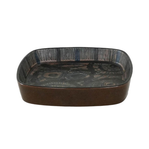 Cuenco de cerámica Baca, diseño danés, década de 1970, Fabricante: Royal Copenhagen, Diseñador: Nils Thorsson