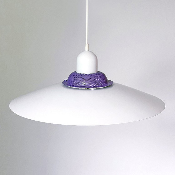 Image 1 of Jeka vintage Deens design LAMP Mid Century wit paars