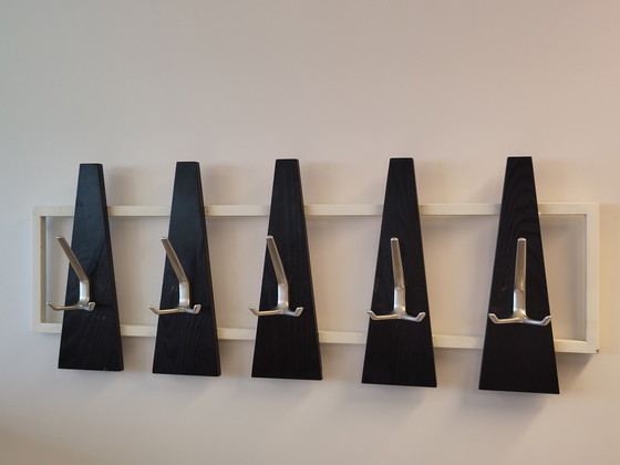 Image 1 of Vintage coat rack wood metal