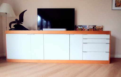 Pastoe L series 260 sideboard white with beech