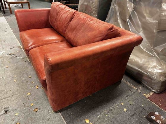 Image 1 of Leren bank driezitter.