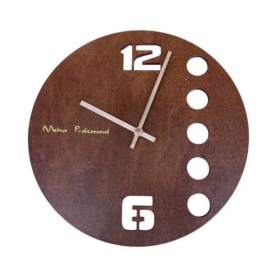 Image 1 of Grande horloge murale en bois, Mebus, Allemagne, années 1990