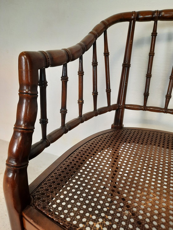 Image 1 of Englischer Regency-Sessel aus Bambus