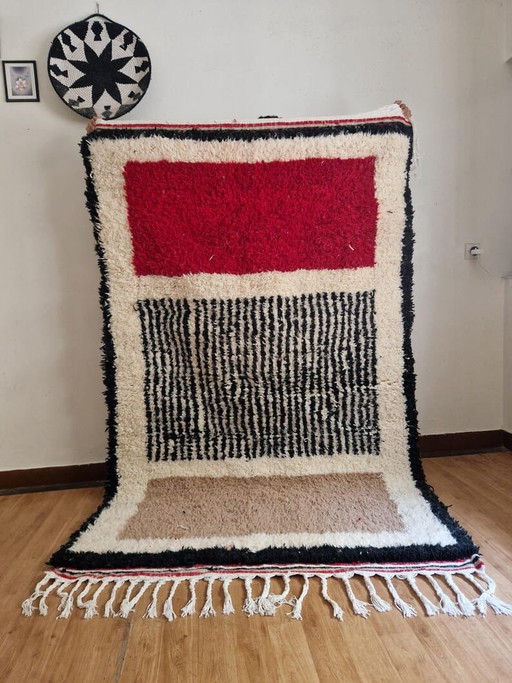 Reiner Wollteppich, traditionell handgefertigt mit farbenfrohen Mustern, 140/260 cm – Accupunto, vloerkleden en tapijten