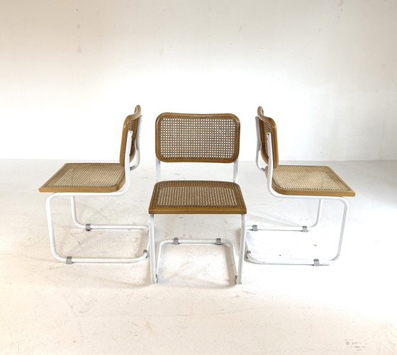 Image 1 of 3x vintage Cesca S32 webbing chair '70