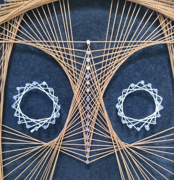 Image 1 of pittura chouette fils anno 70