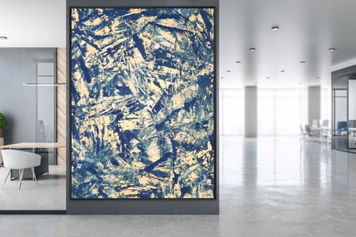 Jürgen Angeler - Blue Golden Cubism