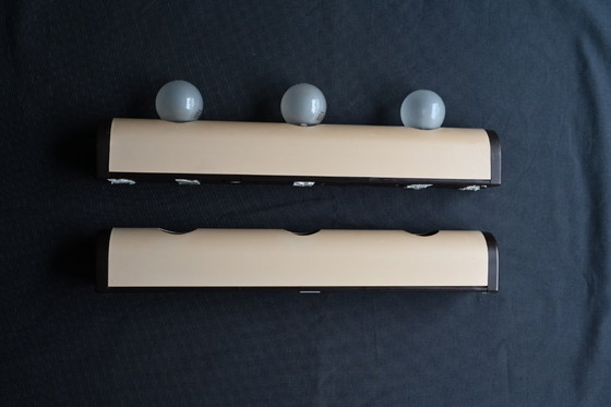 Image 1 of Lampade a specchio d'epoca - Lampade da trucco per il teatro