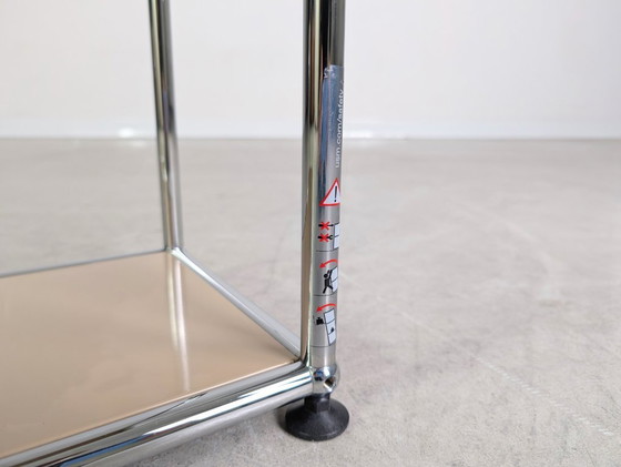 Image 1 of Mesa auxiliar USM Haller original Diseño de mesita de noche Fritz Haller