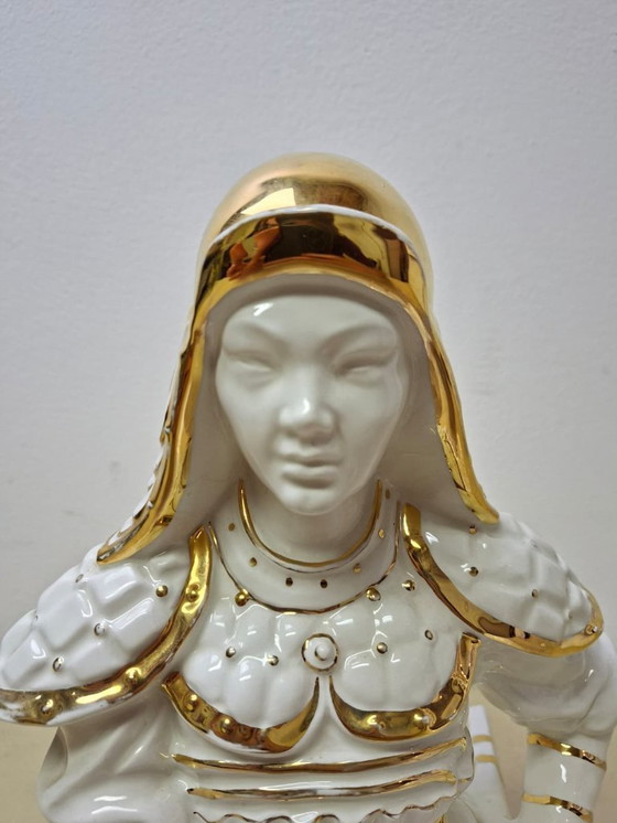 Image 1 of Escultura de cerámica samurai sentado - Italia 1970