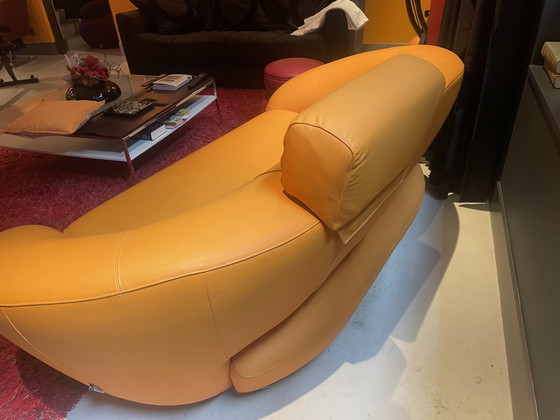 Image 1 of Topform gele leren bank