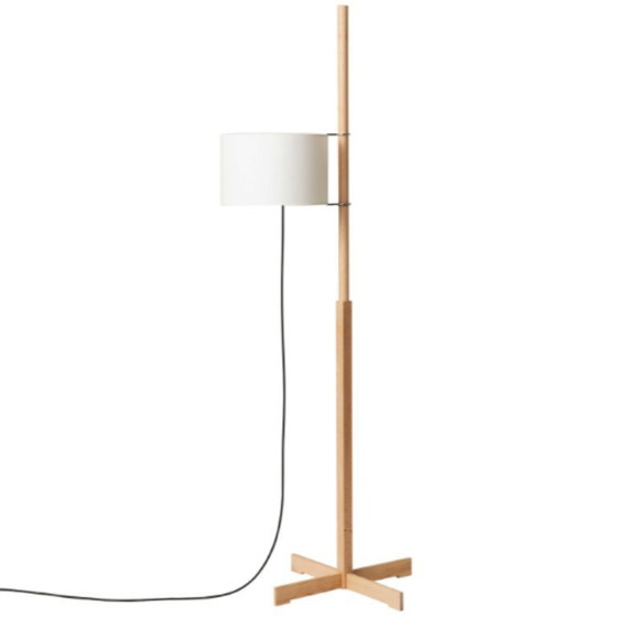 Image 1 of Lampada da terra Santa Cole - Tmm noce/bianco