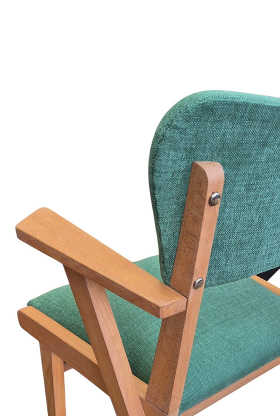 Image 1 of Pair of restored 1950s bridge chairs