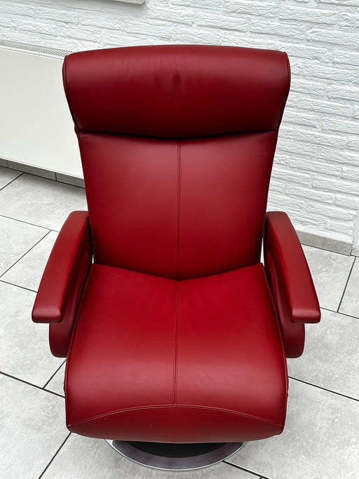 Leolux Helical recliner red