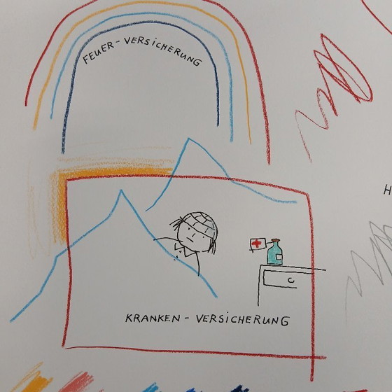 Image 1 of Schlote, Wilhelm - Assicurazioni - Disegno originale - firmato UNIKAT