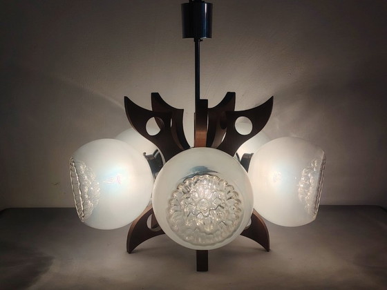 Image 1 of Space Age Sputnik Futurist Ceiling Light