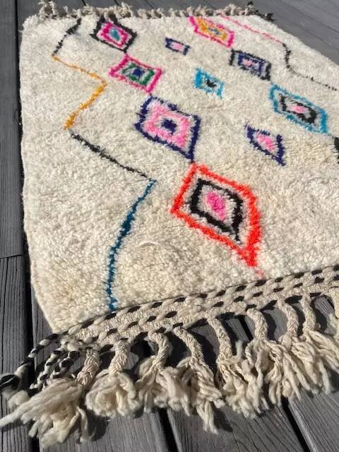 Tappeto berbero Azilal colorato – Tappeti, Wool, Cotton, Bohemian (photo 9 of 9)