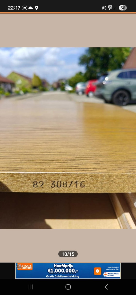 Image 1 of Scandinavian extendable dining table 3.05cm x3 inlay leaves