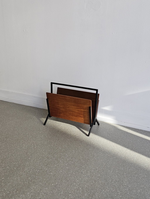 Vintage teak magazine rack