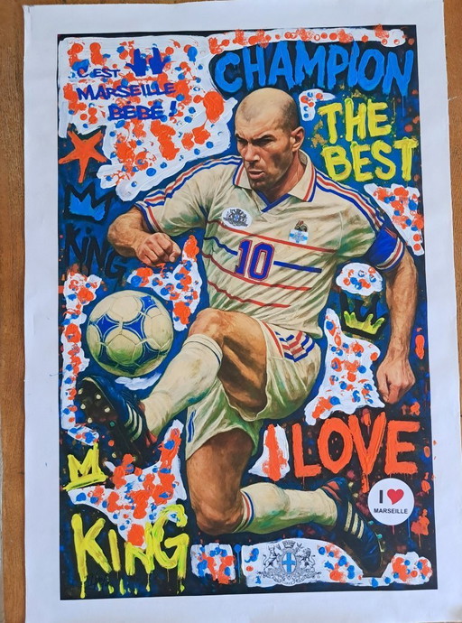 Enzo San Marco - Marseille Baby 2 - Tribute to Alberto Ricardo - Artist's Canvas