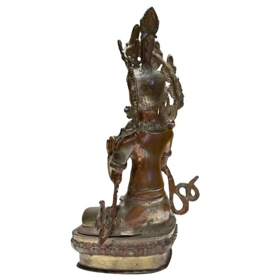 Antique Bronze Tara in Kataka Mudrā – Himalaya – Sculpture (photo 6 of 10)