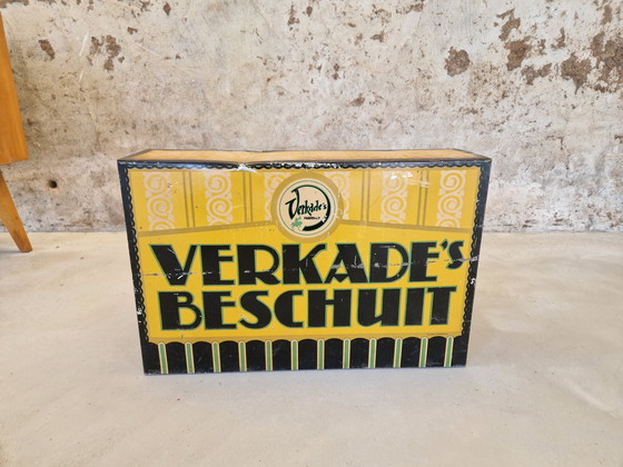 Image 1 of Groot Nederlands Verkade Beschuit Blik uit 1920