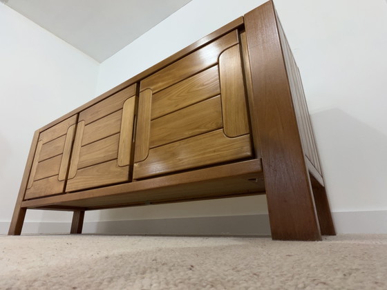 Groot vintage dressoir van Chauvin S.A. – jaren 70 – High boards, Wood (photo 10 of 11)