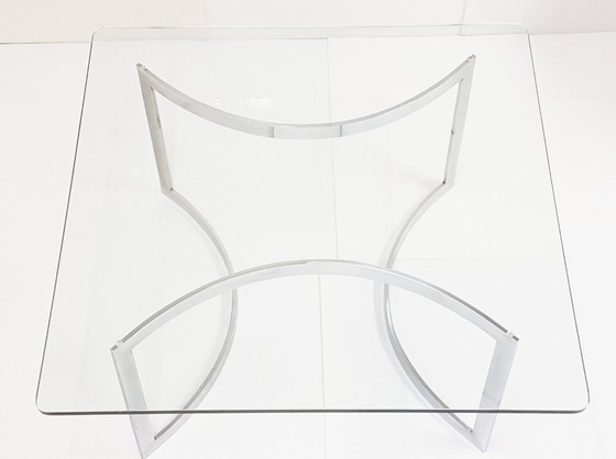 Image 1 of HENRY NEUMAN : TABLE BASSE CARREE EDITION PACE COLLECTION 1970 VINTAGE 70'S