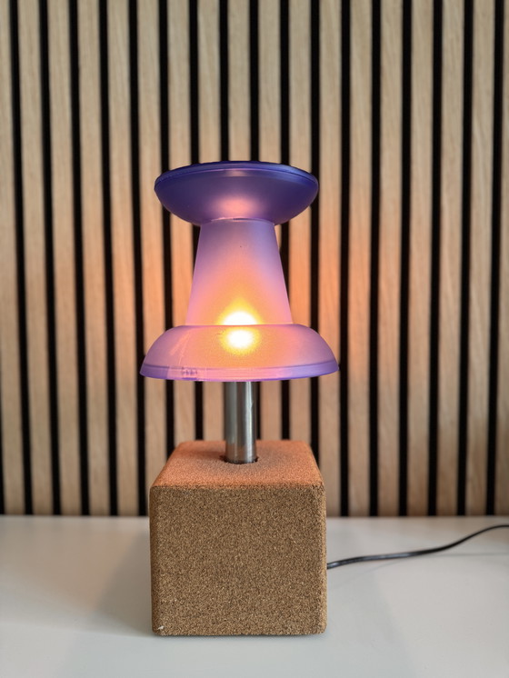 Image 1 of Vintage Push Pin Lamp - Blue | Pop Art Design From Visualgram