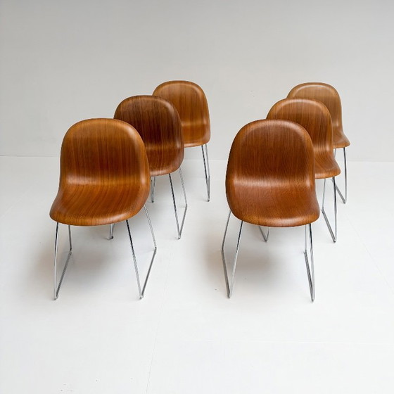 Set di 6 sedie di design danese Gubi 3D di Komplot Design, 2003 – Sedie da pranzo, Metal, Vintage (photo 7 of 23)