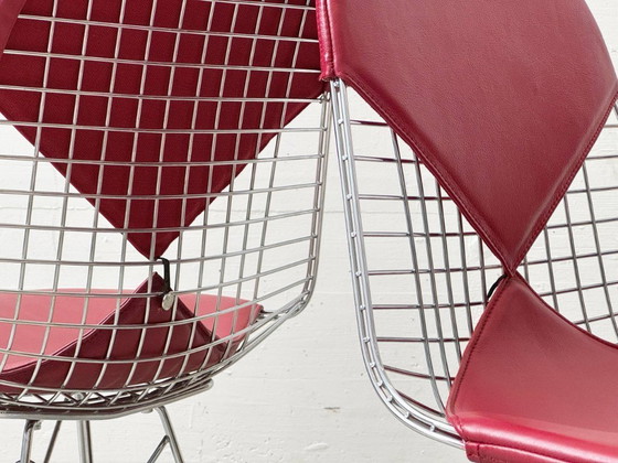 Image 1 of Deux fauteuils modèle Bikini de Vitra en cuir rouge, années 1980