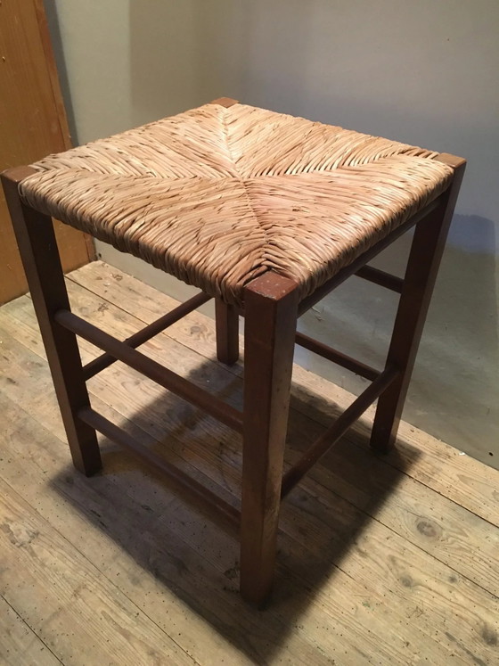 Taburete Mulched – Madera, Vintage (photo 2 of 6)