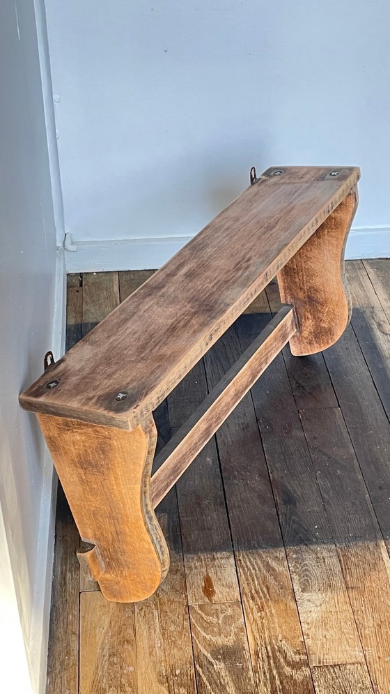 Mensola vintage con 5 ganci, in legno grezzo – Scaffali a muro, Metal (photo 29 of 33)