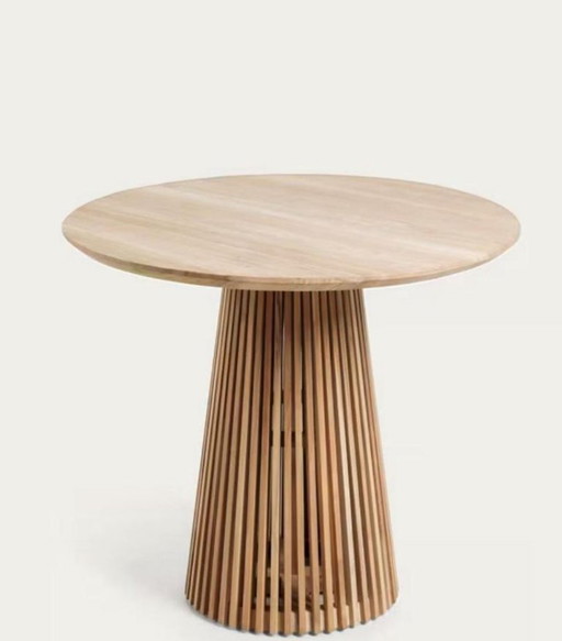 Tavolo rotondo "Kave Home Jeanette" in legno di teak