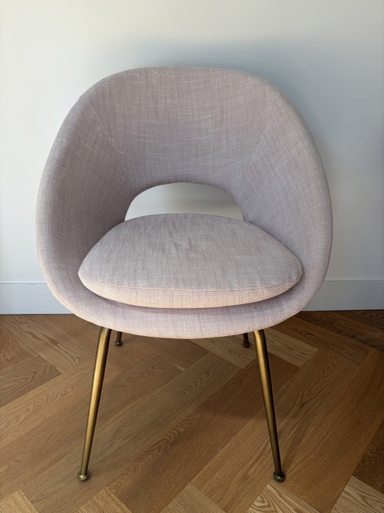 Image 1 of West Elm - Chaises de salle à manger Orb couleur rose poudré, lot de 2