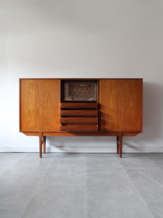 Image 1 of Vintage Danish highboard in teak 