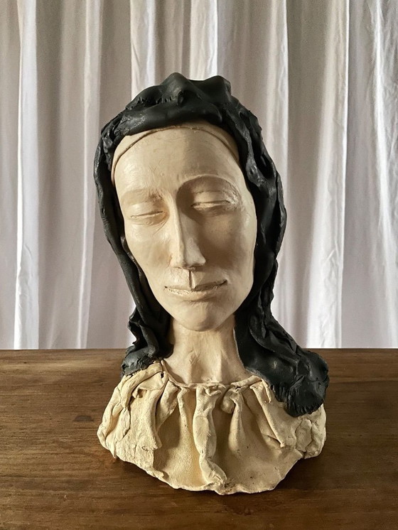 Image 1 of Bust of the Virgin Mary – 20th Century Modern Religious Art
