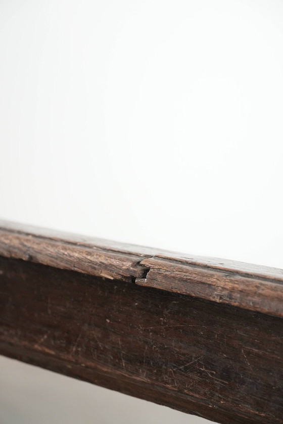 Image 1 of Antique English early 19th century hall bench/bench for the dining table made of oak