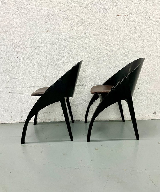 Image 1 of Een paar stoelen van Pascal Mourgue uit de jaren 80.