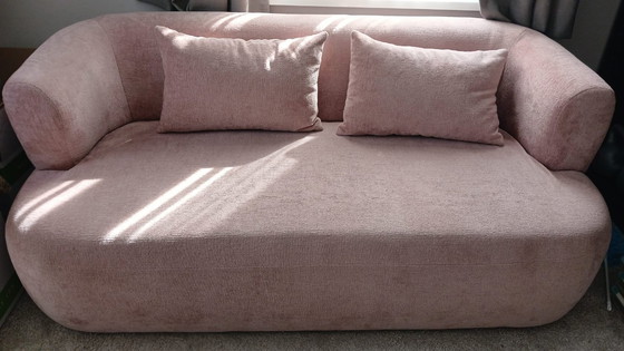 Image 1 of Roze organische  2-zitsbank Jenny chenille Naduvi