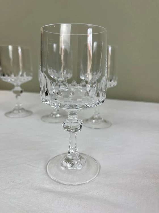 4 bicchieri di cristallo – Bicchieri e caraffe, Crystal, Glass, Art Deco (photo 7 of 7)