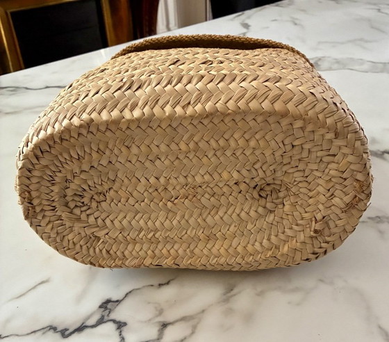 Cesta de pescador, palma trenzada, Marruecos – Fabrication artisanale, Decoración de pared, Wicker (photo 7 of 7)