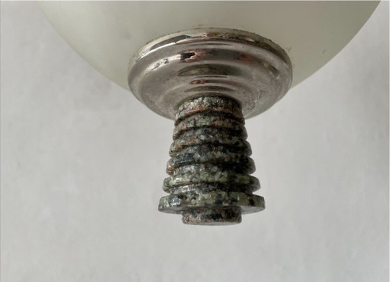 Image 1 of Base in cromo e marmo in stile Art Déco, 1940, Italia