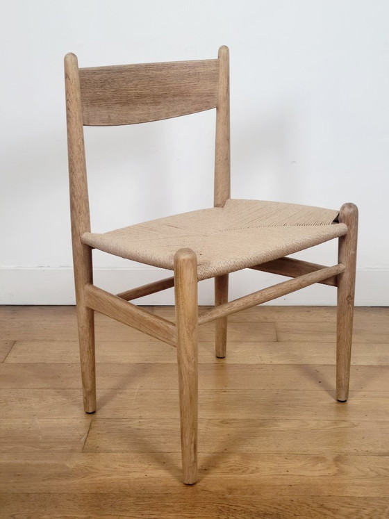 Image 1 of Lot de 2 chaises de salle à manger Hans J. Wegner CH36 pour Carl Hansen & Søn en chêne massif