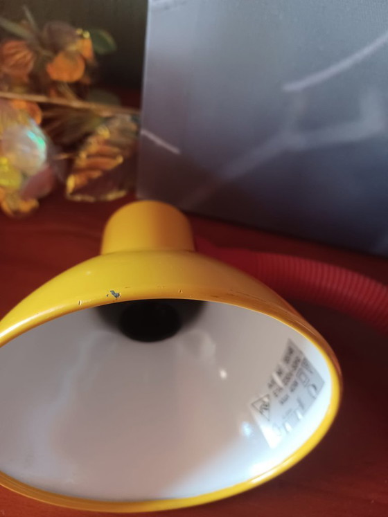 Vintage 1980s Memphis Style Desk Lamp – Metal, Plastic (photo 2 of 9)