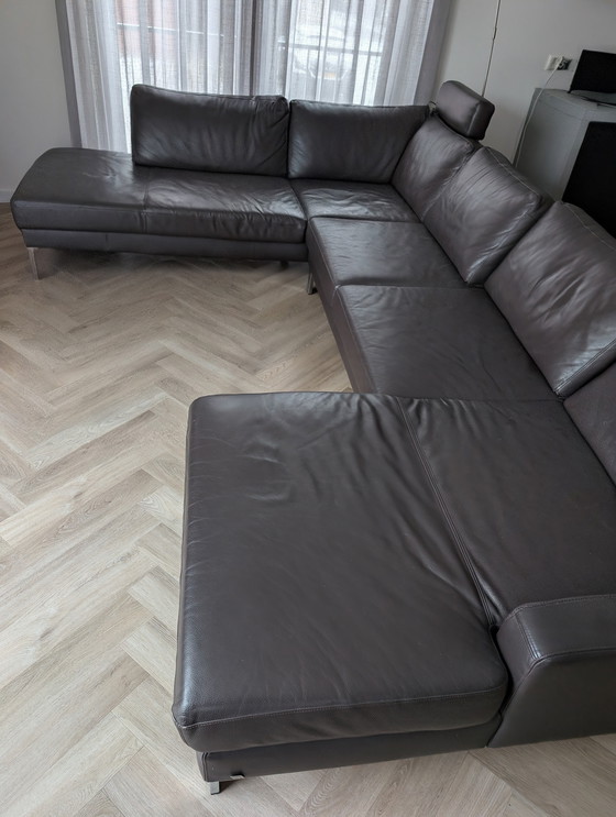 Image 1 of Schönes U-förmiges Ecksofa aus Leder