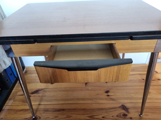 Escritorio/mesa de cocina Salvarani de mediados de siglo – Metal, Wood (photo 2 of 5)