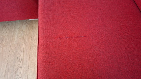 Design On Stock Red Corner Sofa – Metal, Textile (photo 3 of 5)