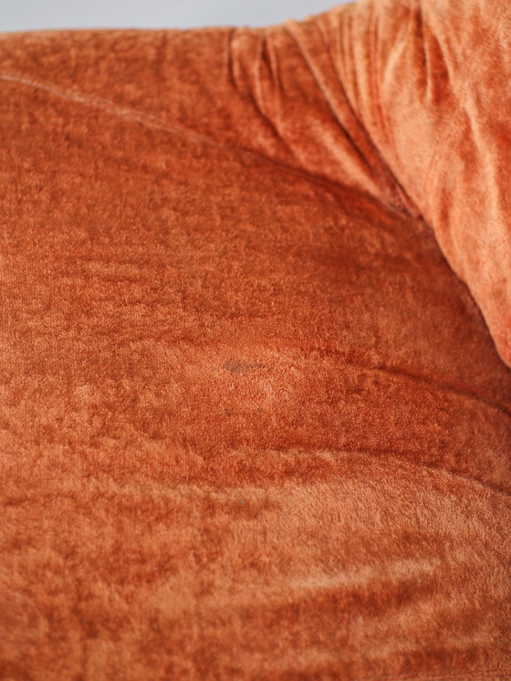 Image 1 of (2x) Italian Armchair Orange Vintage 1970s