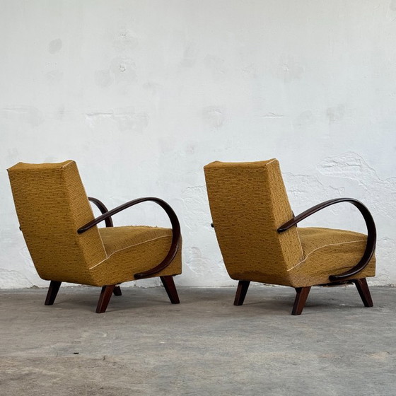 Image 1 of Pair of Halabala H-410 Armchairs, 1930s – Czechoslovak Art Deco